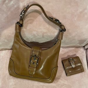Beautiful Beige Coach Purse and Wallet